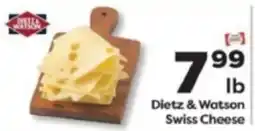 Weis Markets Dietz & Watson Swiss Cheese offer