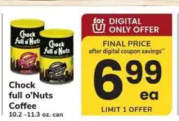 Safeway Chock Full o'Nuts Coffee offer