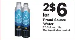 Safeway Proud Source Water offer