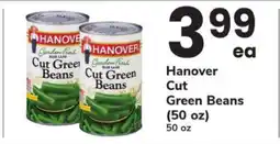 Safeway Hanover Cut Green Beans offer