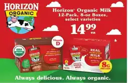 Safeway Horizon Organic Milk offer