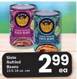 Safeway Siete Refried Beans offer
