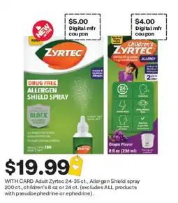 CVS Zyrtec Allergen Shield Spray offer
