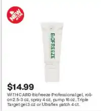 CVS Biorefreeze Professional gel offer