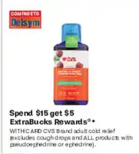 CVS Delsym adult cold relief offer
