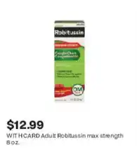 CVS Wit H Card Adult Robitussin max strength offer