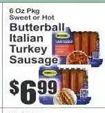 Key Food Butterball Italian Turkey Sausage offer