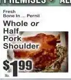 Key Food Whole or Half Pork Shoulder offer