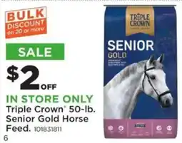Mills Fleet Farm Triple Crown Senior Gold Horse Feed offer