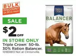 Mills Fleet Farm Triple Crown 30% Ration Balancer offer