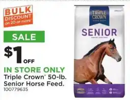 Mills Fleet Farm Triple Crown Senior Horse Feed offer