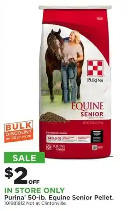 Mills Fleet Farm Purina Equine Senior Pellet offer
