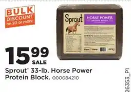 Mills Fleet Farm Sprout horse power protein block offer