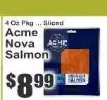 Key Food Acme Nova Salmon offer