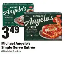 Big Y Michael Angelo's Single Serve Entrée offer