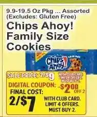 Key Food Chips Ahoy! Family Size Cookies offer