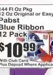 Key Food Pabst Blue Ribbon offer