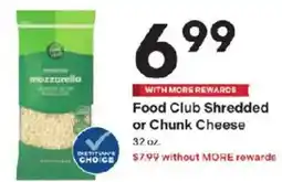 Coborn's Food Club Shredded or Chunk Cheese offer