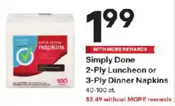 Coborn's Simply Done 2-Ply Luncheon or 3-Ply Dinner Napkins offer