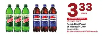 Pepsi, Diet Pepsi or Mountain Dew