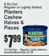 Key Food Planters Cashew Halves & Pieces offer