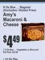 Key Food Amy's Macaroni & Cheese offer