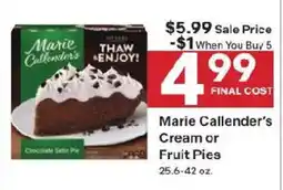Coborn's Marie Callender's Cream or Fruit Pies offer