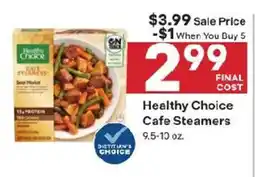 Coborn's Healthy Choice Cafe Steamers offer