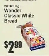 Key Food Wonder Classic White Bread offer