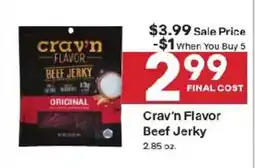 Coborn's Craw'n Flavor Beef Jerky offer