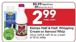 Coborn's Kemps Half & Half, Whipping Cream or Aerosol Whip offer