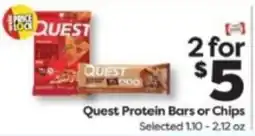 Weis Markets Quest Protein Bars or Chips offer