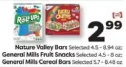 Weis Markets Nature Valley Bars offer