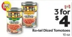 Weis Markets Ro-tel Diced Tomatoes offer