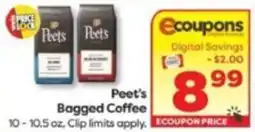 Weis Markets Peet's Bagged Coffee offer