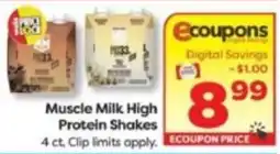 Weis Markets Muscle Milk High Protein Shakes offer