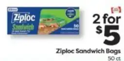 Weis Markets Ziploc sandwich bags offer