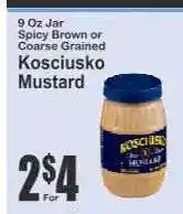 Key Food Kosciusko Mustard offer
