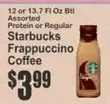 Key Food Starbucks Frappuccino Coffee offer