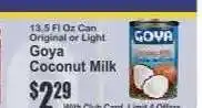 Key Food Goya Coconut Milk offer