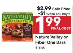 Coborn's Nature Valley or Fiber One Bars offer