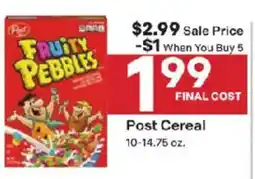 Coborn's Post Fruity Pebbles offer