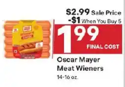 Coborn's Oscar Mayer Meat Wieners offer