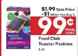 Coborn's Food Club Toaster Pastries offer