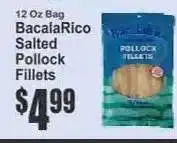 Key Food BacalaRico Salted Pollock Fillets offer