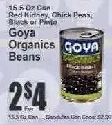 Key Food Goya Organics Beans offer