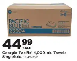 Mills Fleet Farm Georgia-Pacific singlefold towels offer