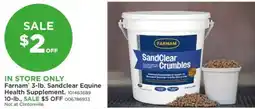 Mills Fleet Farm Farnam Sandclear Equine Health Supplement offer