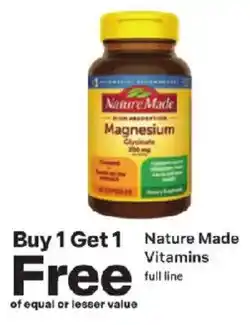 Coborn's Nature Made Magnesium Glycinate offer
