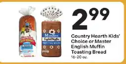 Coborn's Country Hearth Kids' Choice or Master English Muffin Toasting Bread offer